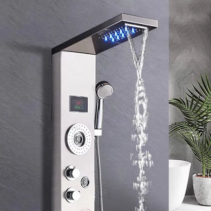 Shower Panel Tower Massage Shower Head Led Waterfall Shower Column Set-6657
