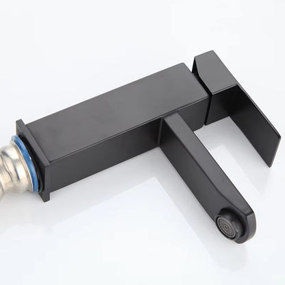 Black Countertop Bathroom 304 Stainless Steel Hand Wash And Face Faucet-5320