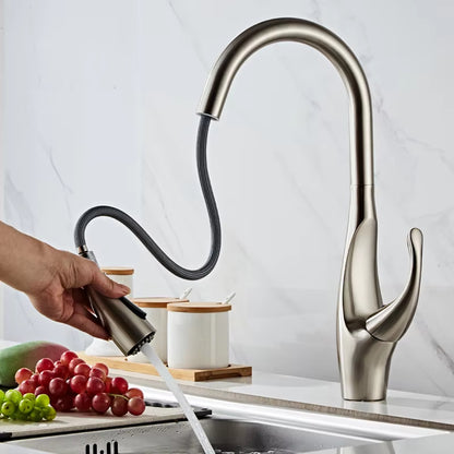Pull Out Kitchen Sink Faucet Single Handle-8400