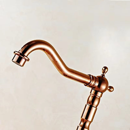 High Basin Countertop Mounted Double Handle Faucet-Z8231-1