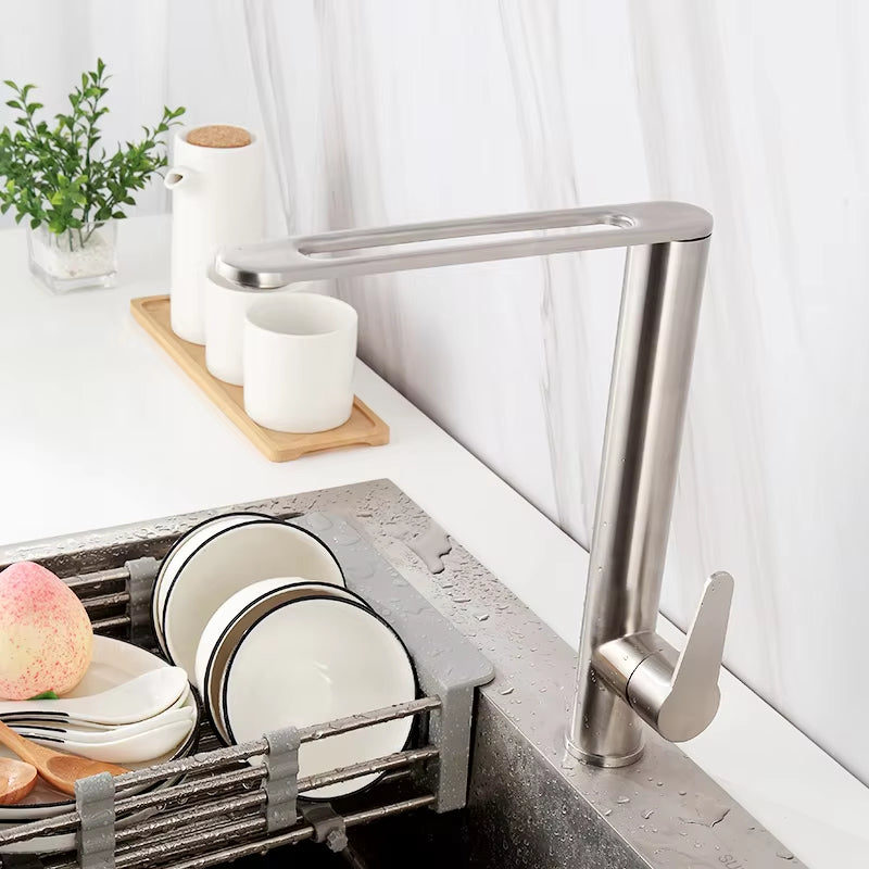 Fashion Kitchen 304 Stainless Steel Universal Faucet-5510（2)
