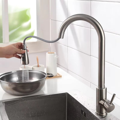 360 Degree Rotating Pull-Out Sink Faucet With Sprayer-8301