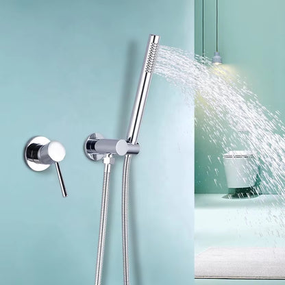 Wall-Mounted Golden Simple Cylindrical Luxury Shower Head-6049BG (2)