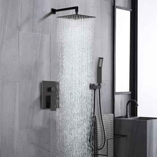 Shower Set Wall Mounted Bathroom Faucet In-Wall Rain Shower-6574