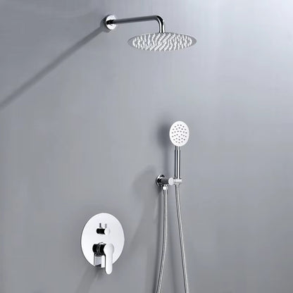 Wall Mounted Concealed Shower Faucet Set Large Shower Bathroom Overhead Shower Thermostatic Shower Set-6503