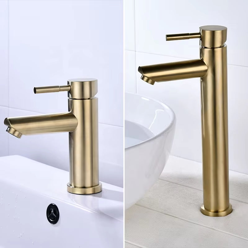 Modern Minimalist Bathroom Wash Hand Wash Golden Faucet-5011