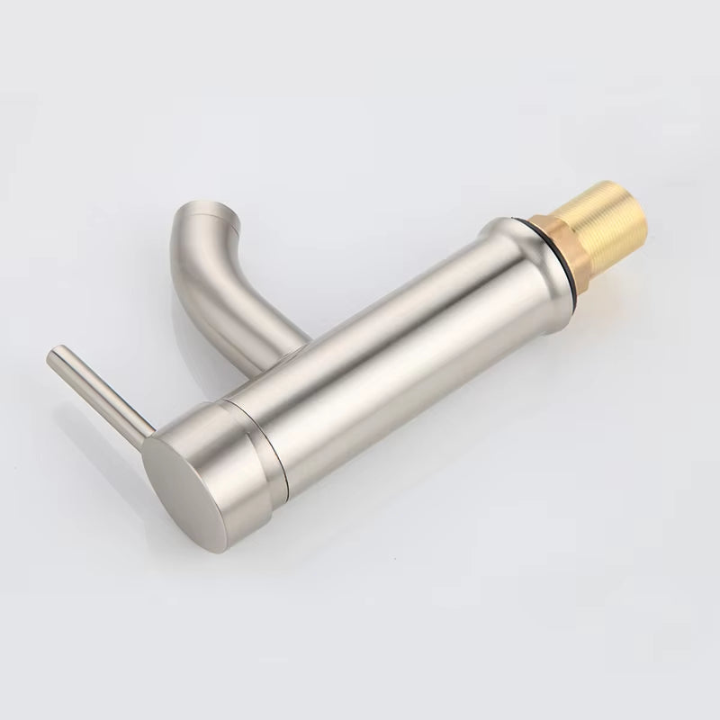 Bathroom Basin Single Hole Single Handle Faucet With Base-7290