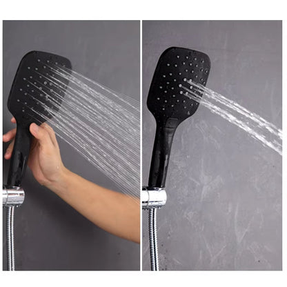 Black Supercharged Home Handheld Shower Head Accessories-5504
