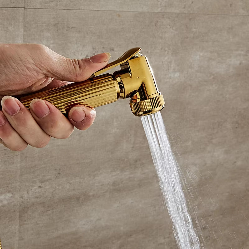 Wall Mounted Shower Cubicle With Square Handle And Spray Gun Shower Head-6239