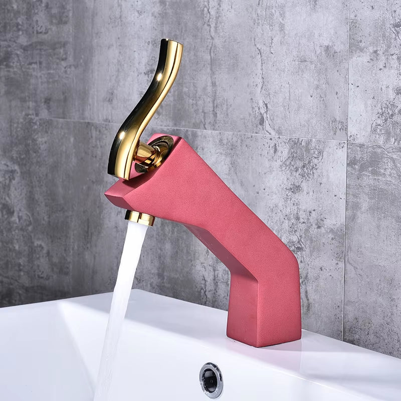 New Design Bathroom Sink Countertop Wash Basin Faucet-7224