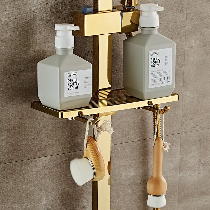 Thermostatic Shower Set Wall Mounted Round Handle With Spray Gun-6942