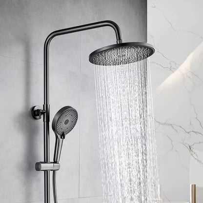 Rainwater Wall Mounted Brass Simple Shower Faucet-6039GR