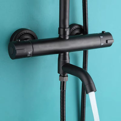 Bathroom Thermostatic Shower Faucet Set With Bathtub Faucet-6947