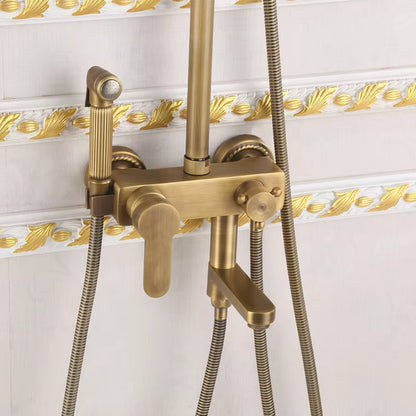Classic Antique Wall Mounted Booster Shower-6206