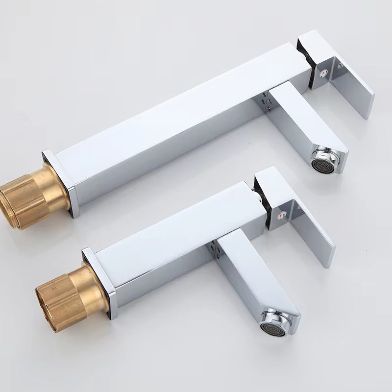 Bathroom Basin Single Handle Square Faucet-7028