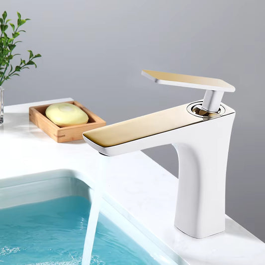 Premium And Elegant Countertop Mounted Hot And Cold Bathroom Faucets-7036