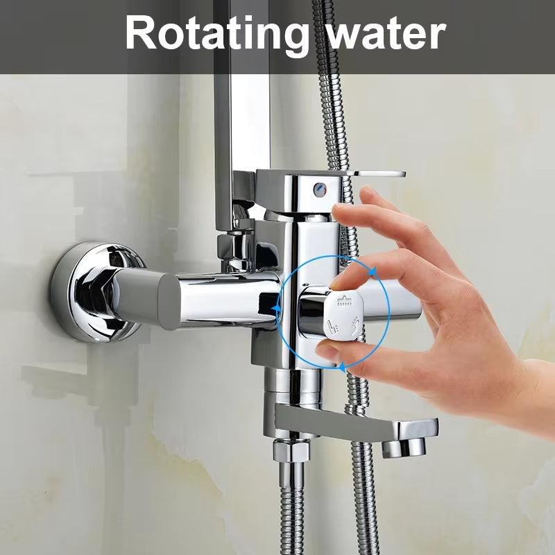 Hot And Cold Constant Temperature Wall Mounted Bathroom Shower Room Bath Mixer-6249