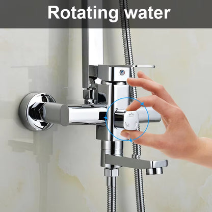 Hot And Cold Constant Temperature Wall Mounted Bathroom Shower Room Bath Mixer-6249