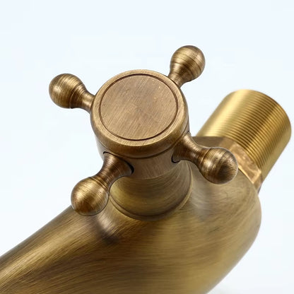 Bathroom Basin Double Handle Antique Faucet-7059