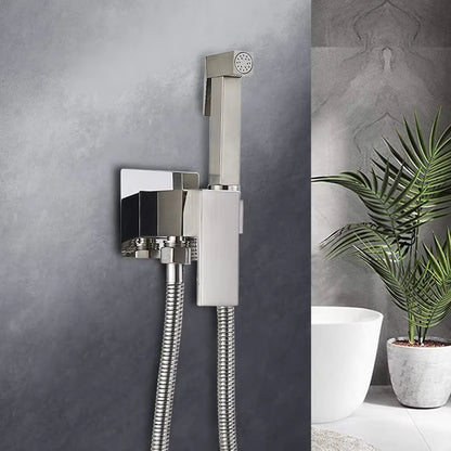 Black Bathroom Bidet Cleaning Floor Toilet Universal Faucet Spray Gun-6051MB