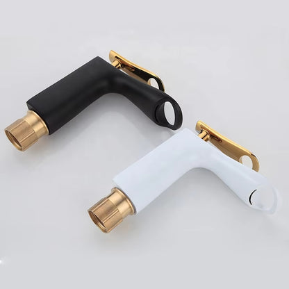 Hollow Design Bathroom Basin Hot And Cold Water Faucet-7143