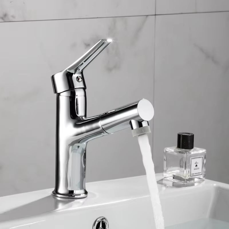 Pull-Out Bathroom Basin Sink Faucet-7507