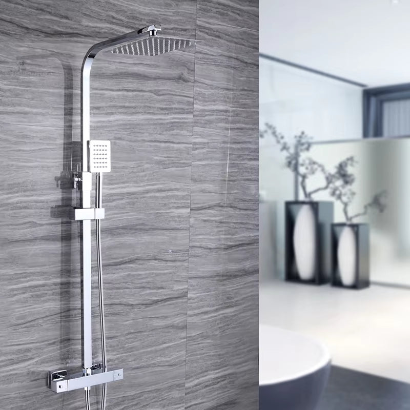 Bathroom Thermostatic Shower With Handheld Shower Set-6909