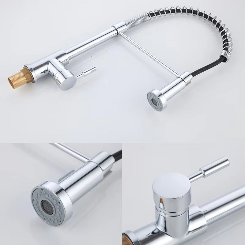 Single Lever Pull-Out Kitchen Countertop Faucet-8380