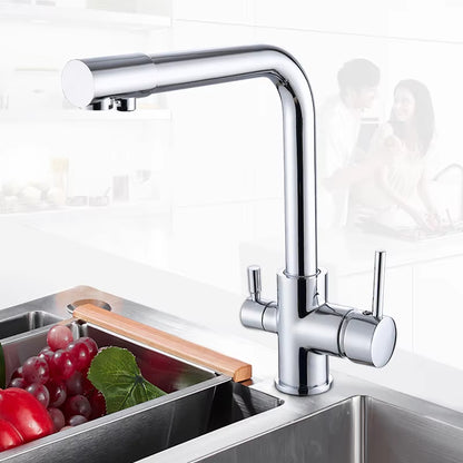 Countertop Mounted Kitchen Hot And Cold Water Sink Faucet-8313