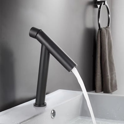 Bathroom Black White Gold Luxury Version Hot And Cold Simple Faucet-5313