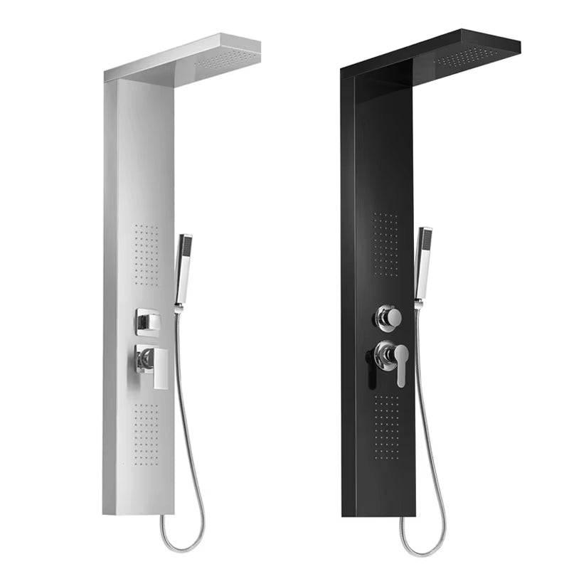 Shower Panel Column Tower Rainfall Shower Head With Jet Spa Spouts-6643