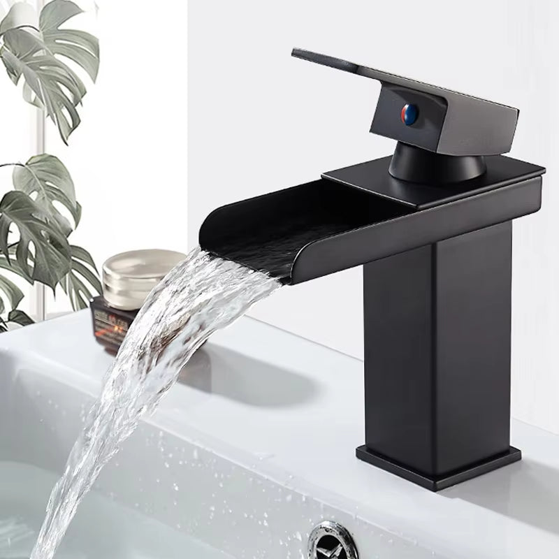 Bathroom Basin Sink Countertop Mounted Waterfall Faucet-7002