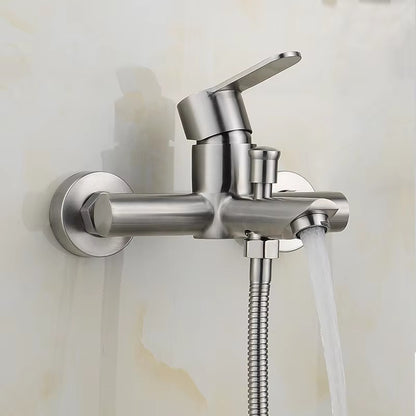 Luxury 304 Stainless Steel Shower Faucet With Up And Down Slide Bar-6248