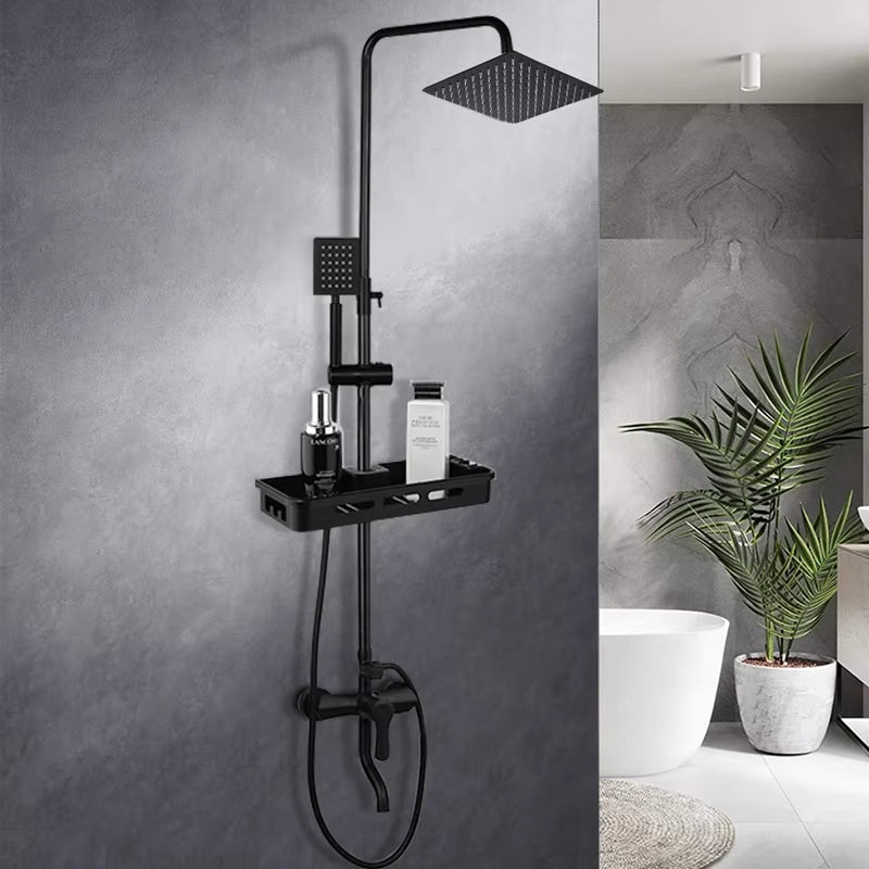 Black Brass Furniture Shower Room Dedicated Bath Shower Set-6045