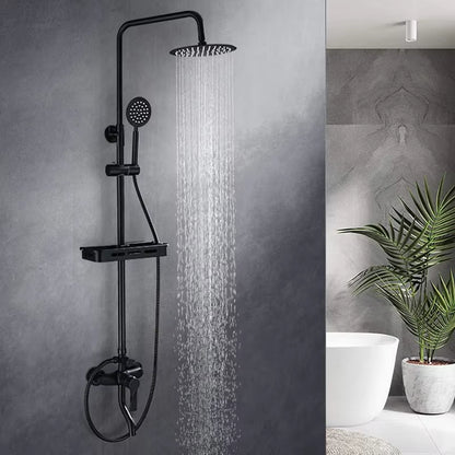 Luxury Black Bathroom Shower Wall Mounted Shower Head-6045（2）