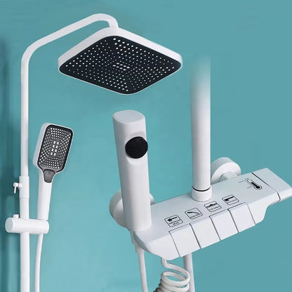 Bathroom Shower Head Set Bathroom Constant Temperature Shower Piano Key Booster Shower Head-6283GR