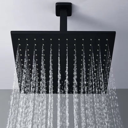 Luxury Bathroom Black Thermostatic Wall Mounted Shower Set-6011ML