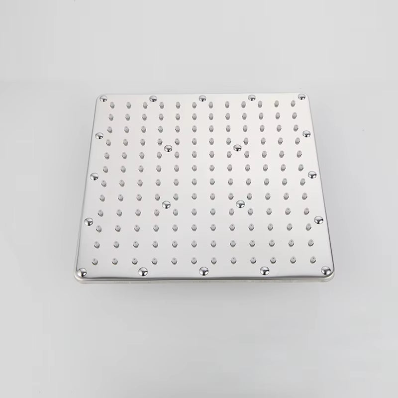 Stainless Steel Overhead Pressurized Square Large Shower Head-5531