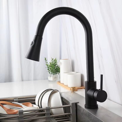 360 Degree Rotating Kitchen Sink Countertop Pull-Out Faucet-8582