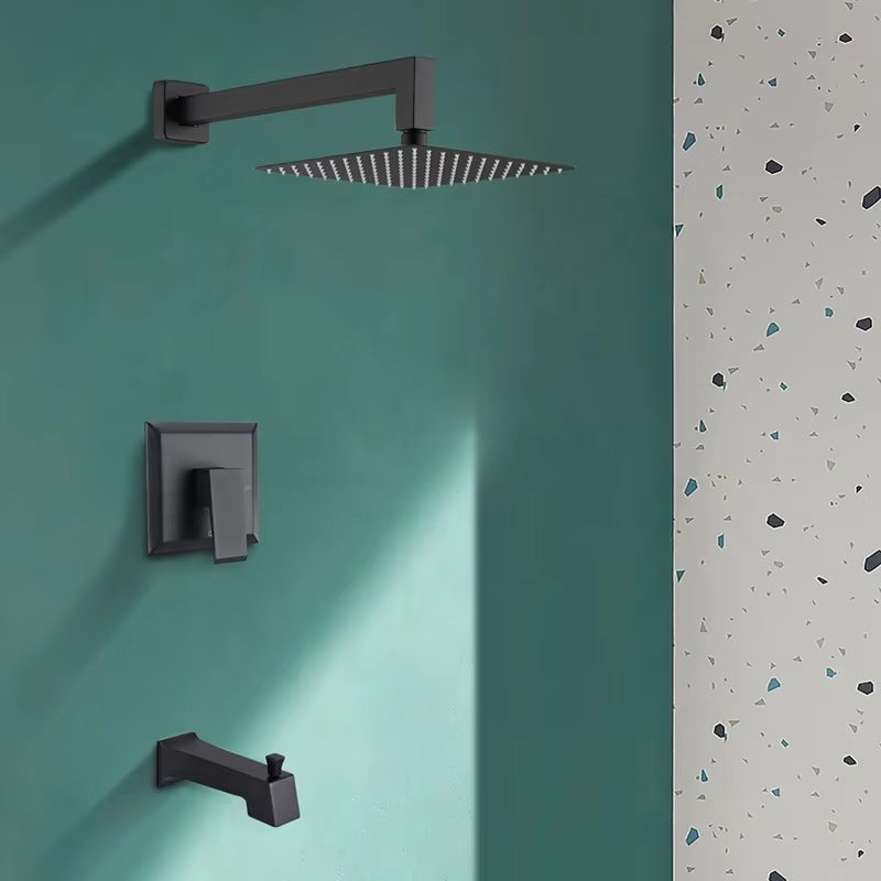 Wall Mounted Shower Set Bathroom Faucet Luxury Kit Rain Shower Concealed Shower-6545MB