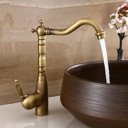 Bathroom Basin Single Handle Antique Faucet-7060