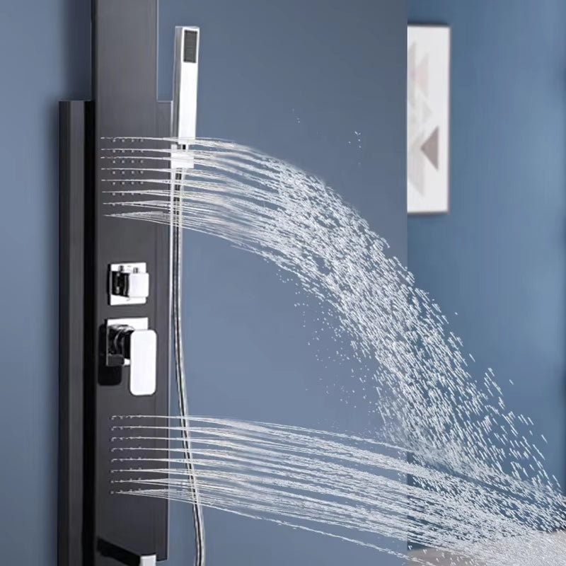 Shower Column Set Tower Waterfall Shower Panel Bathroom Wall Mounted-6648