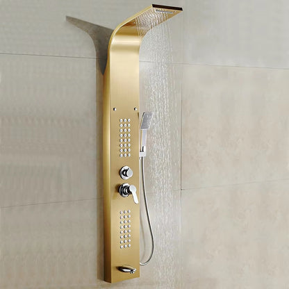 Shower Screen Shower Set Bathroom Wall Mounted Waterfall Shower Column-6607