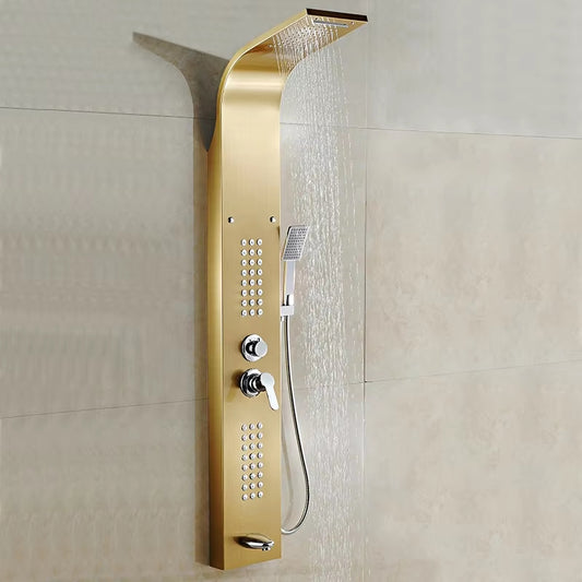 Shower Screen Shower Set Bathroom Wall Mounted Waterfall Shower Column-6607