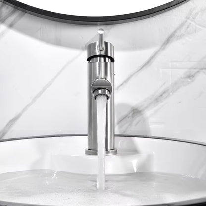 Hot And Cold Ceramic Wash Basin, Vegetable Sink, Universal 304 Stainless Steel Faucet-5304