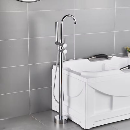 Floor Standing Bathroom Bathtub Faucet With Handheld Shower-6708
