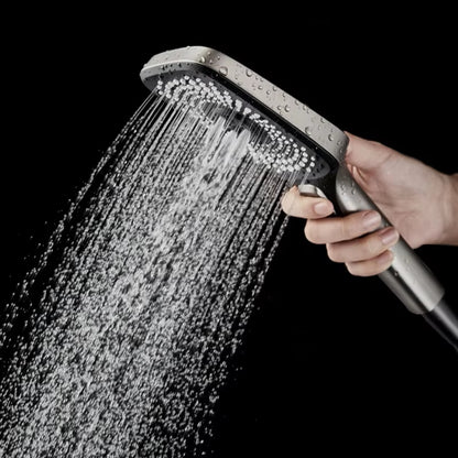 Simple Wall-Mounted Shower Kit With Hot And Cold Dual Control-6038GR