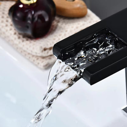 Countertop Mount Bathroom Waterfall Faucets-7116