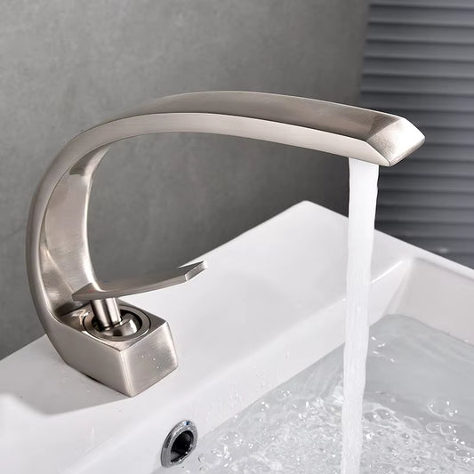 Bathroom Sink Single Handle Single Hole Elegant Crane Faucet-7001B