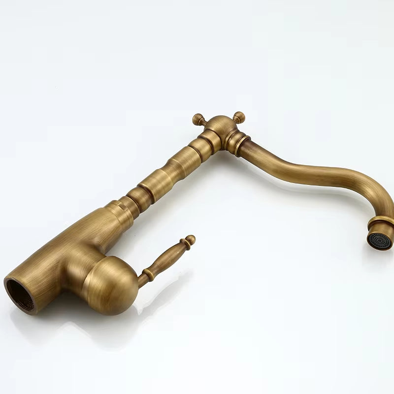 Bathroom Basin Single Handle Antique Faucet-7060